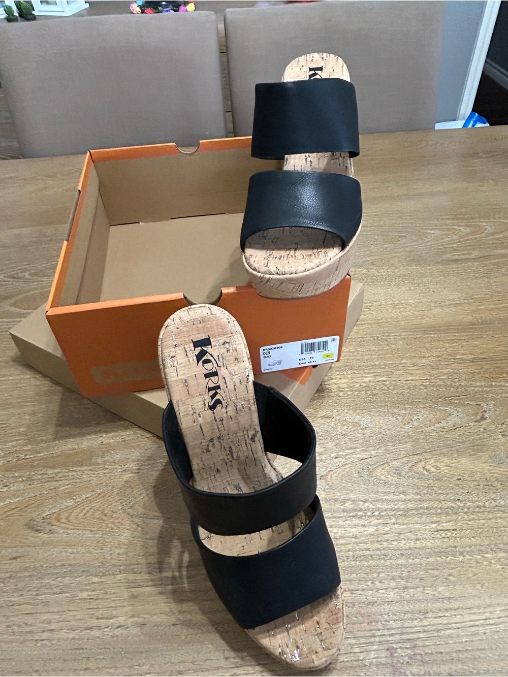 KORKS Dezi Platform Sandal New In Box Size 10 Box Has Damage